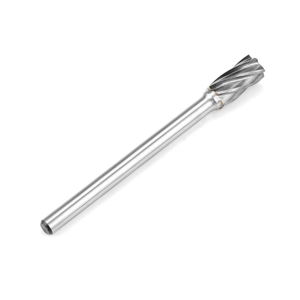 Carbide Burr SA-3NFL4 Cylinderical Plain End ALUMIN Range Head D 3/8 x 3/4L, 1/4 Shank, 4-1/3 Inch Full Length - FindBuyTool