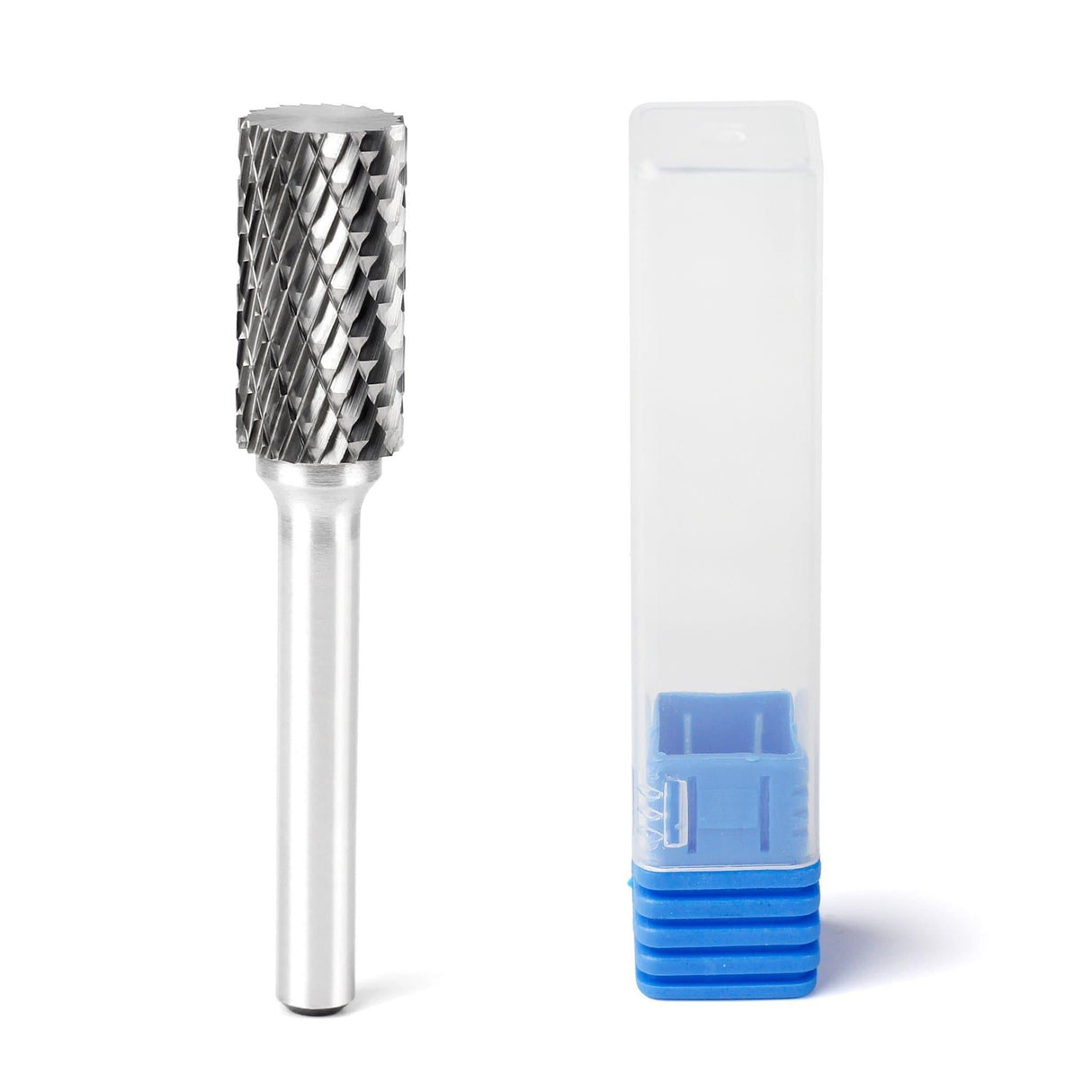 Carbide Burr SA-5 Cylinderical Plan End OMNI Range Head D 1/2 x 1L ,1/4 Shank, 2-3/4 Inch Full Length - FindBuyTool