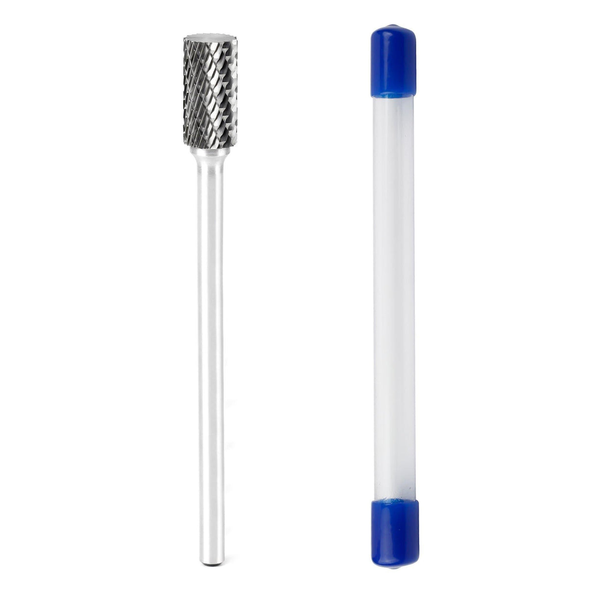 Carbide Burr SA-5L4 Cylinderical Plan End OMNI Range Head D 1/2 x 1L ,1/4 Shank, 4 Inch Full Length - FindBuyTool