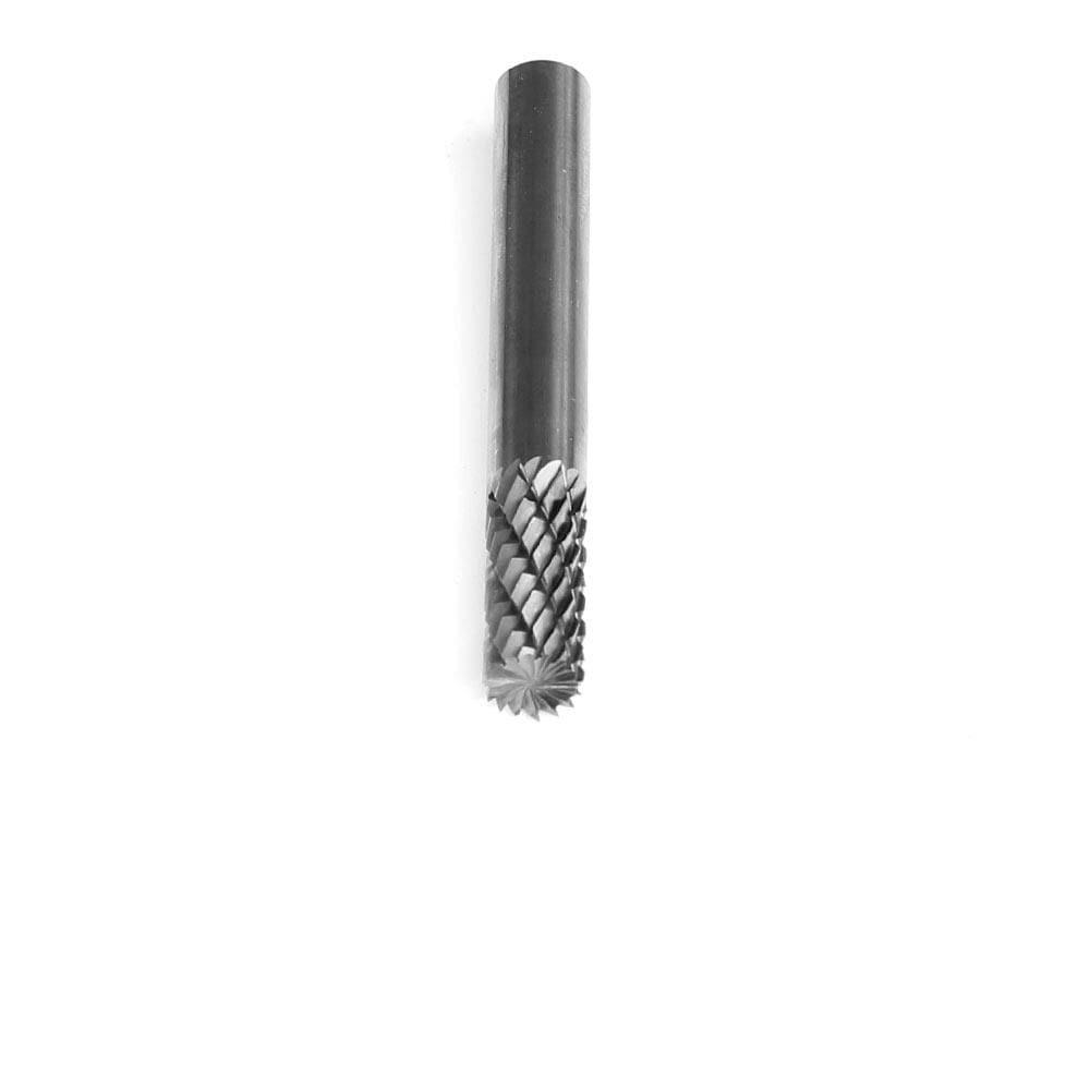 Carbide Burr SB-1 Cylinderical End Cut OMNI Range Head D 1/4 x 5/8L, 1/4 Shank, 2 Inch Full Length - FindBuyTool