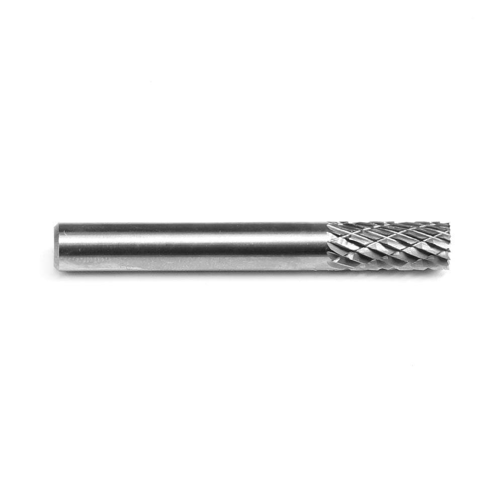 Carbide Burr SB-1 Cylinderical End Cut OMNI Range Head D 1/4 x 5/8L, 1/4 Shank, 2 Inch Full Length - FindBuyTool
