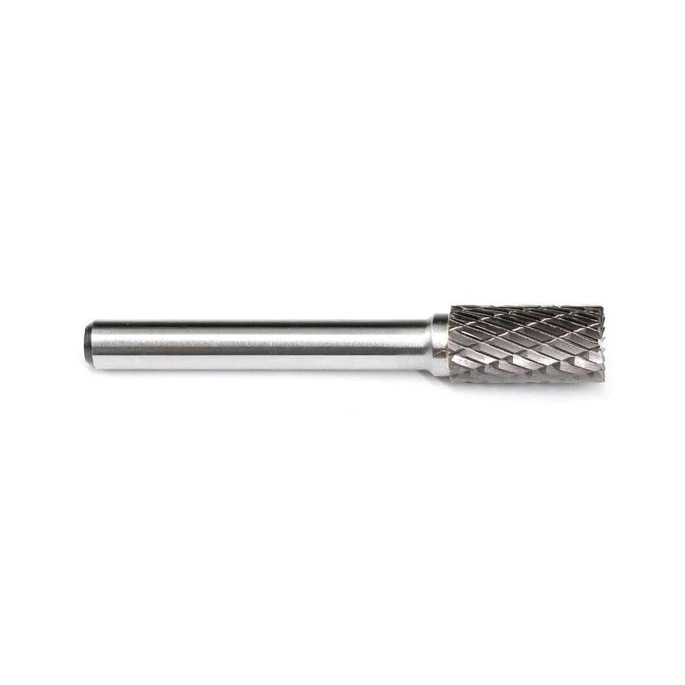 Carbide Burr SB-3 Cylinderical End Cut OMNI Range Head D 3/8 x 3/4L, 1/4 Shank, 2-1/2 Inch Full Length - FindBuyTool