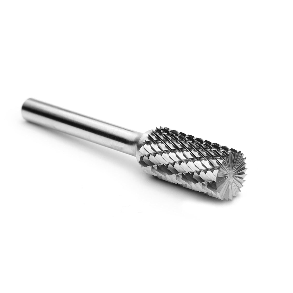Carbide Burr SB-5 Cylinderical End Cut OMNI Range Head D 1/2 x 1L ,1/4 Shank, 2-3/4 Inch Full Length - FindBuyTool