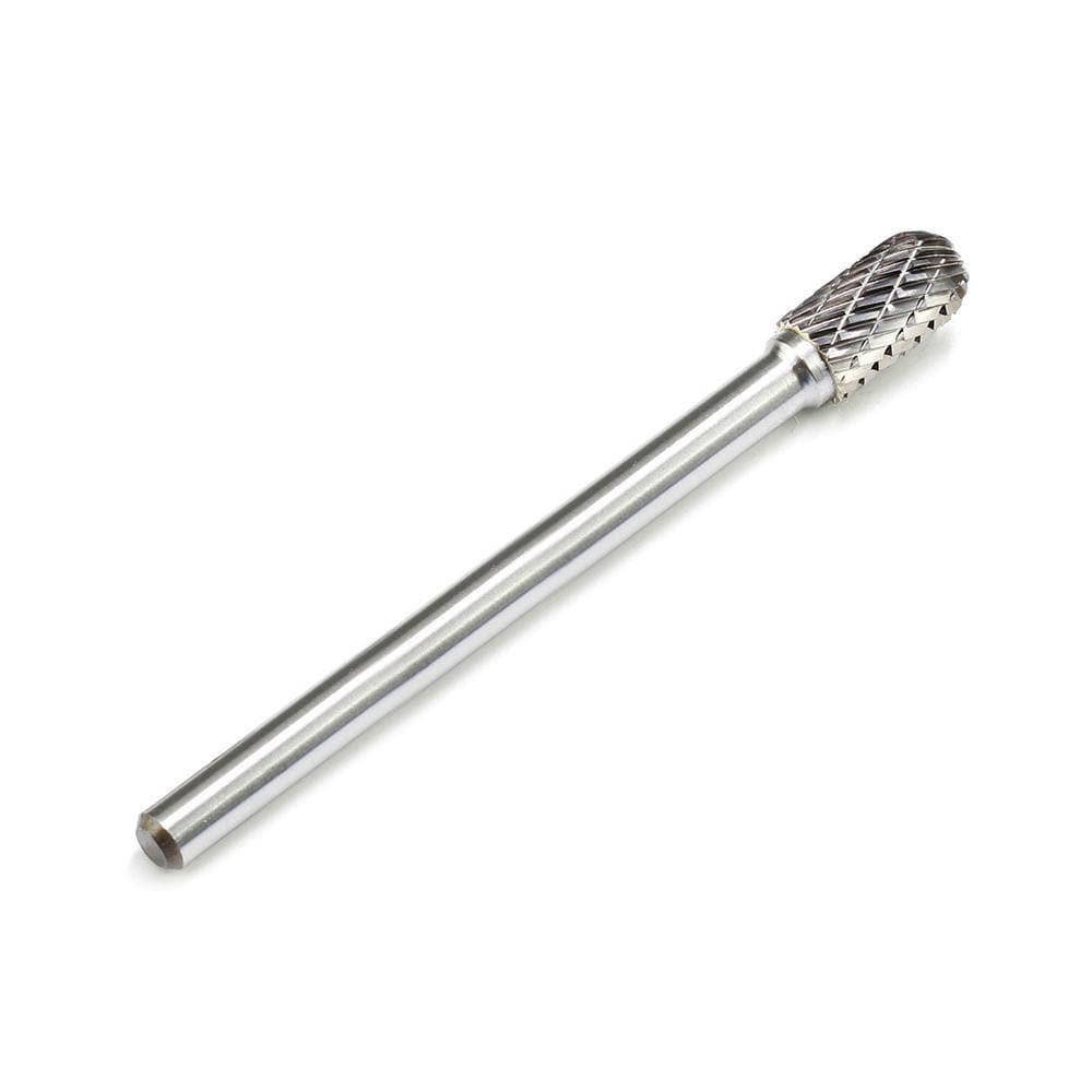 Carbide Burr SC-3L4 Cylinderical Ball Nose OMNI Range Head D 3/8 x 3/4L, 1/4 Shank, 4-1/3 Inch Full Length - FindBuyTool