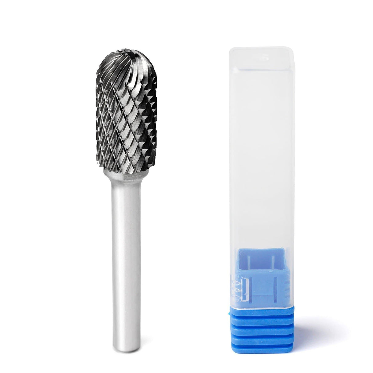 Carbide Burr SC-5 Cylinderical Ball Nose OMNI Range Head D 1/2 x 1L ,1/4 Shank, 2-3/4 Inch Full Length - FindBuyTool