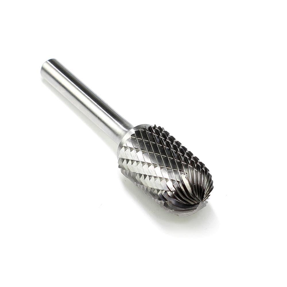 Carbide Burr SC-6 Cylinderical Ball Nose OMNI Range Head D 5/8 x 1L, 1/4 Shank, 2-3/4 Inch Full Length - FindBuyTool