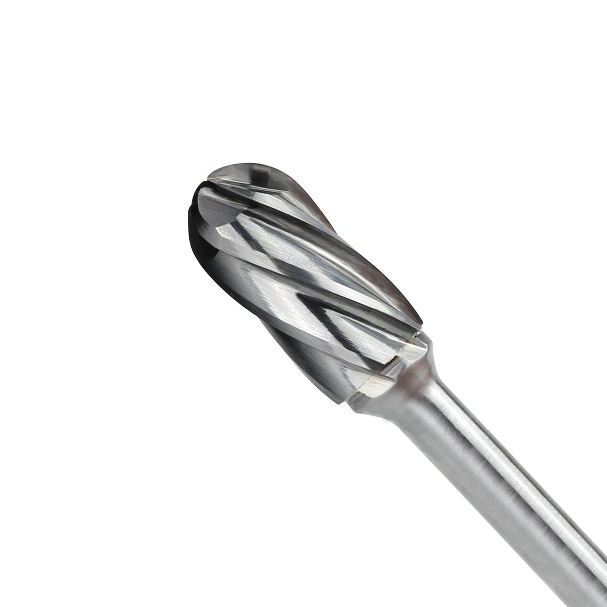 Carbide Burr SC5-NF Cylinderical Ball Nose ALUMIN Range Head D 1/2 x 1L ,1/4 Shank, 2-3/4 Inch Full Length - FindBuyTool