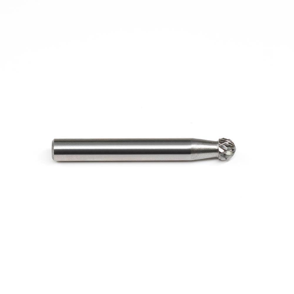 Carbide Burr SD-1 Ball Shape OMNI Range Head D 1/4 x 1/4L, 1/4 Shank, 2 Inch Full Length - FindBuyTool