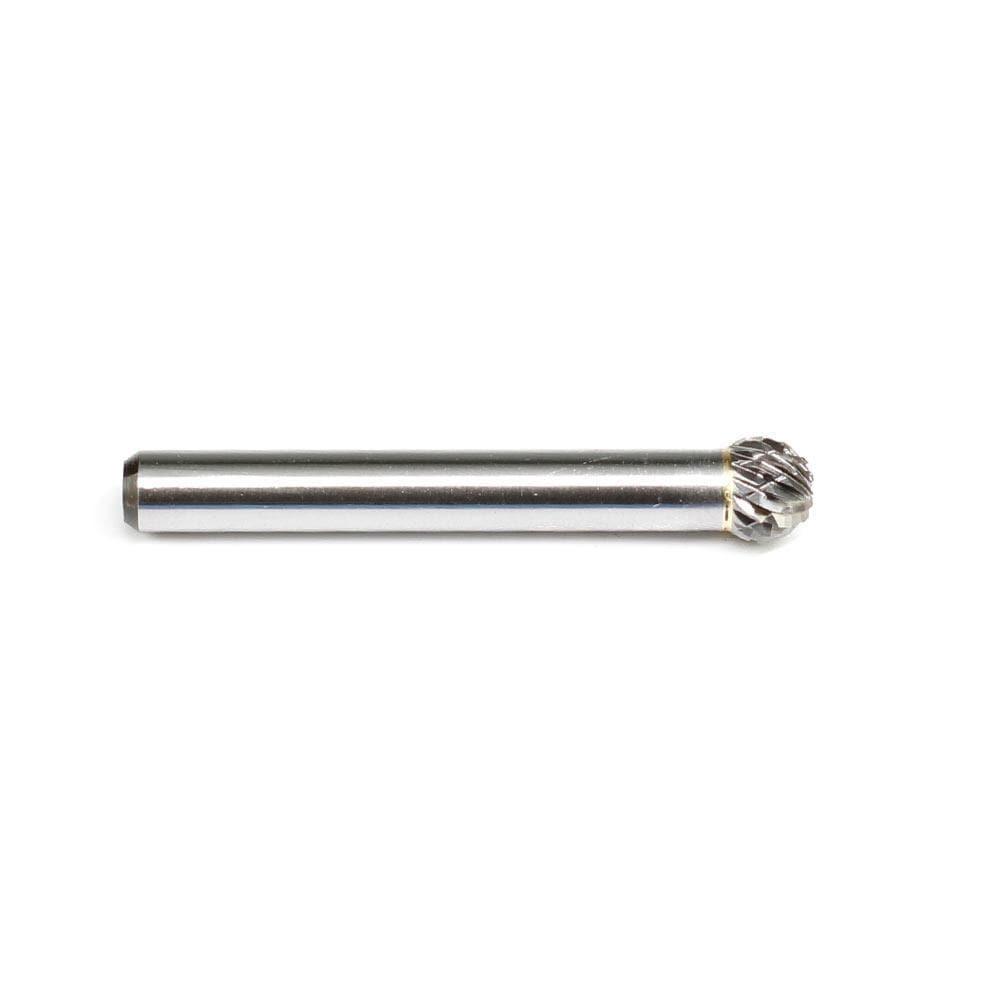 Carbide Burr SD-2 Ball Shape OMNI Range Head D 5/16 x 5/16L, 1/4 Shank, 2 Inch Full Length - FindBuyTool