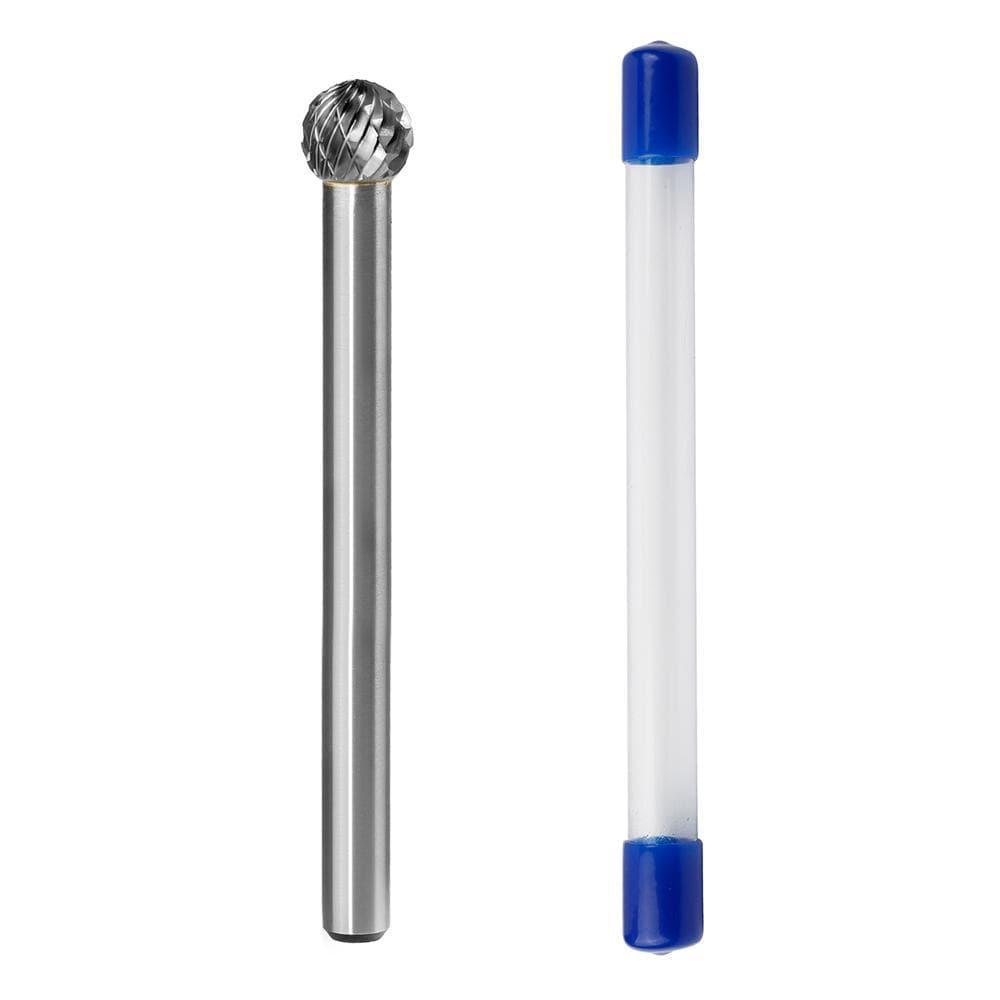 Carbide Burr SD-3L4 Ball Shape OMNI Range Head D 3/8 x 3/8L, 1/4 Shank, 4-1/3 Inch Full Length - FindBuyTool