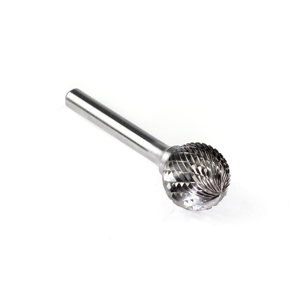 Carbide Burr SD-7 Ball Shape OMNI Range Head D 3/4 x 11/16L, 1/4 Shank, 2-1/2 Inch Full Length - FindBuyTool