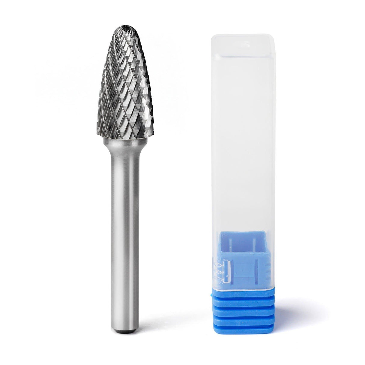 Carbide Burr SF-5 Tree Radius End OMNI Range Head D 1/2 x 1L ,1/4 Shank, 2-3/4 Inch Full Length - FindBuyTool