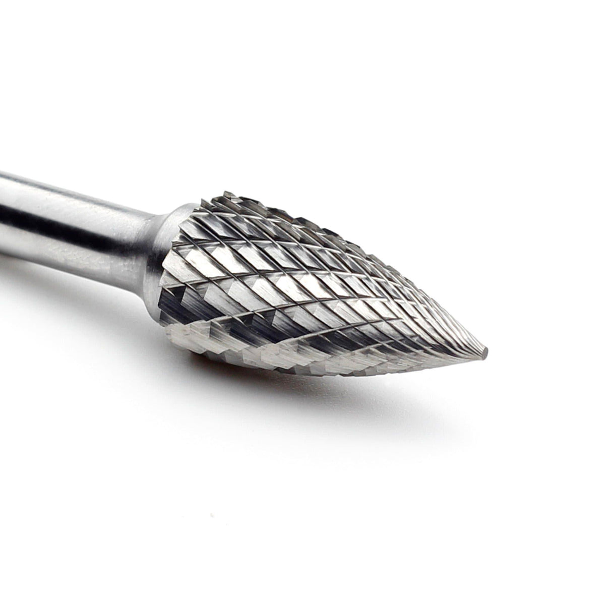 Carbide Burr SG-5 Point Tree Shape OMNI Range Head D 1/2 x 1L ,1/4 Shank, 2-3/4 Inch Full Length - FindBuyTool