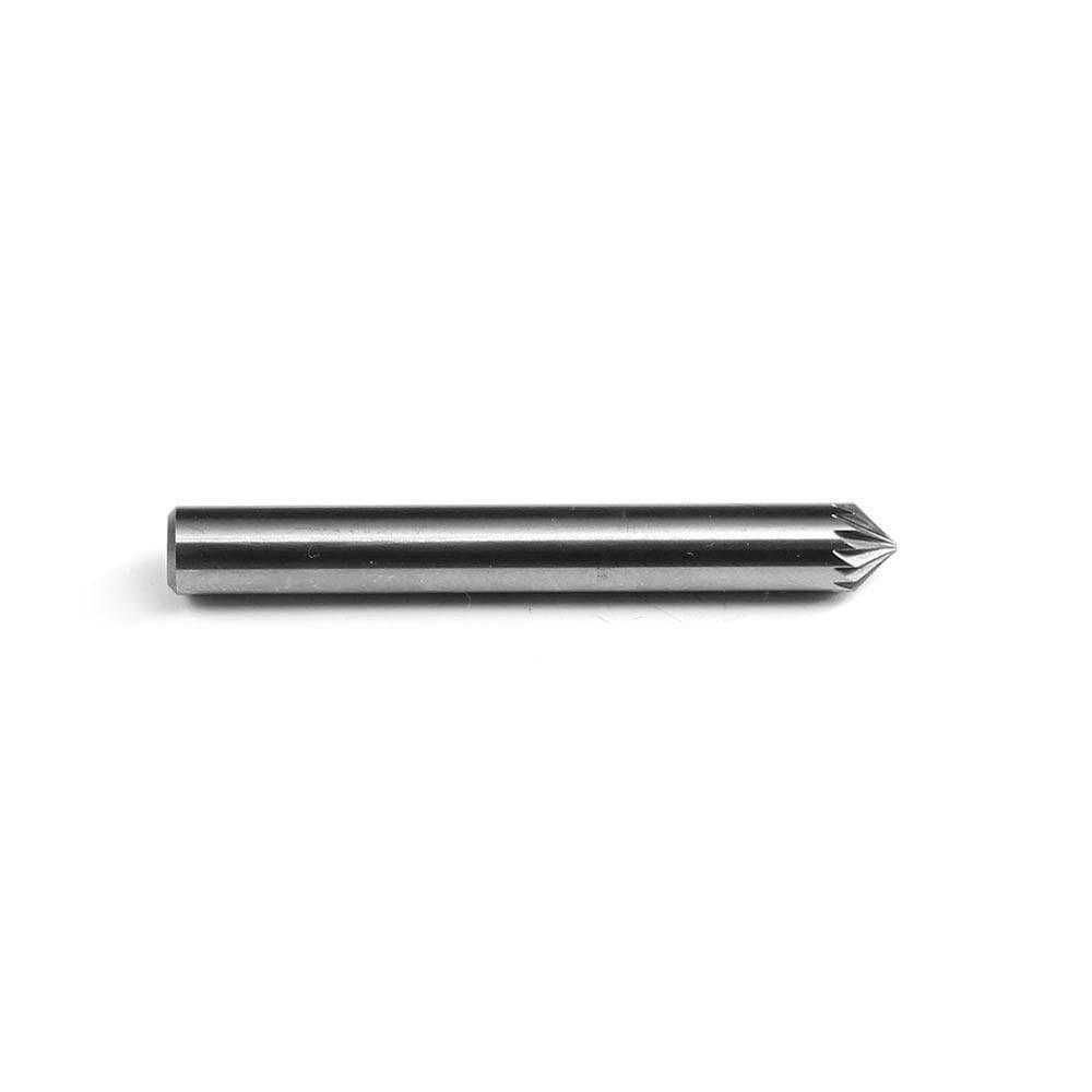 Carbide Burr SK-1 Cone 90° OMNI Range Head D 1/4 x 1/8L, 1/4 Shank, 2 Inch Full Length - FindBuyTool