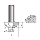 Classical Roman Ogee Edge Forming Router bit