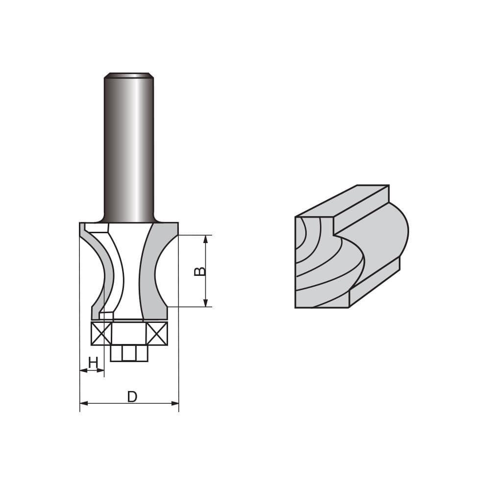 Corner Beading Router Bit-0609 - FindBuyTool