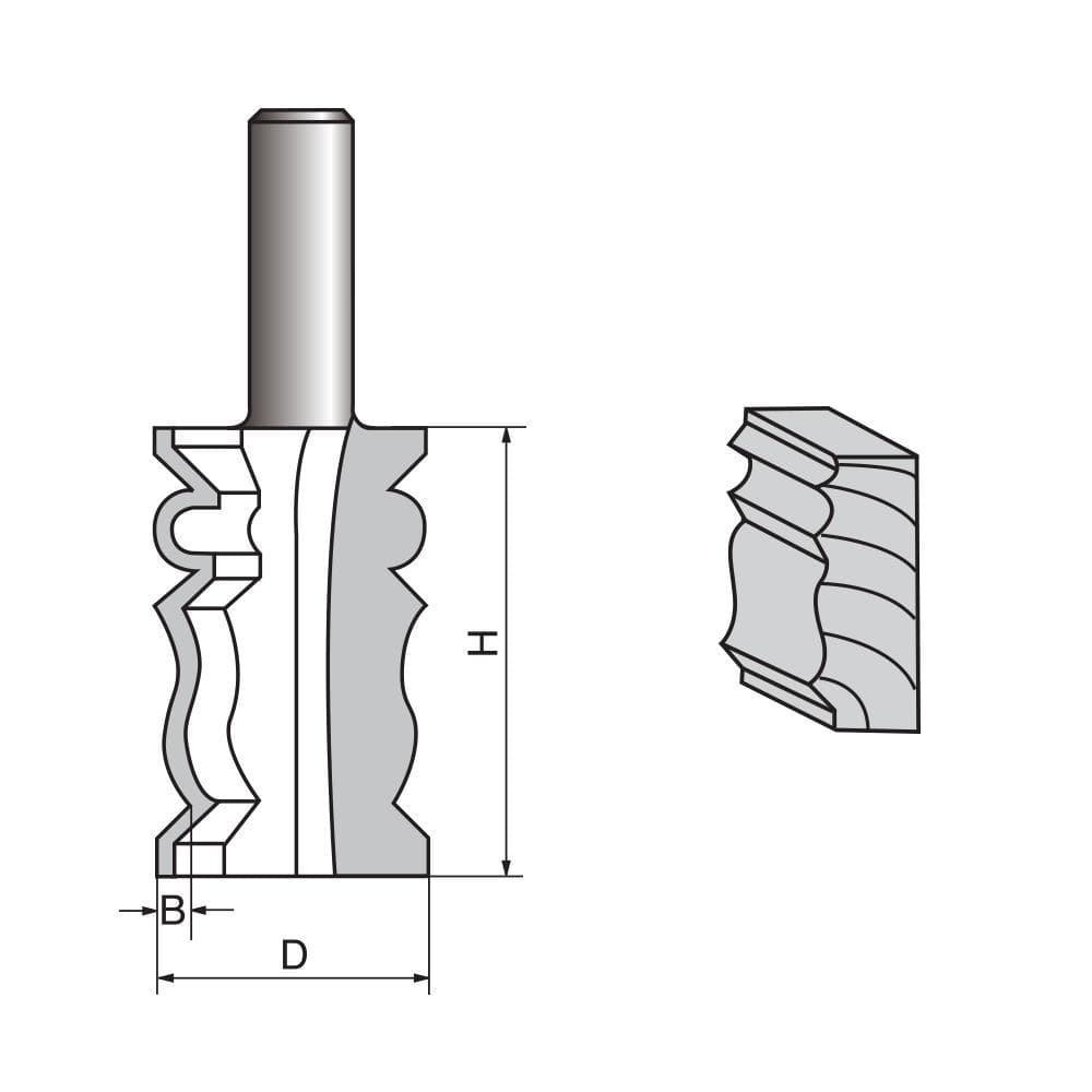 Crown Molding Router Bit-1007 - FindBuyTool