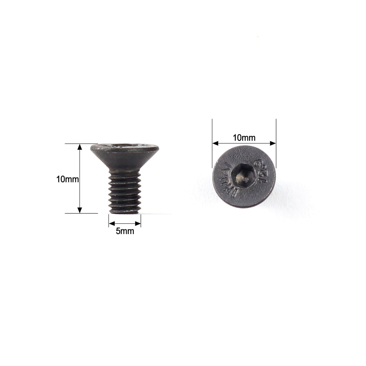 Hex Drive Flat Head Screw M5 x 10 - FindBuyTool