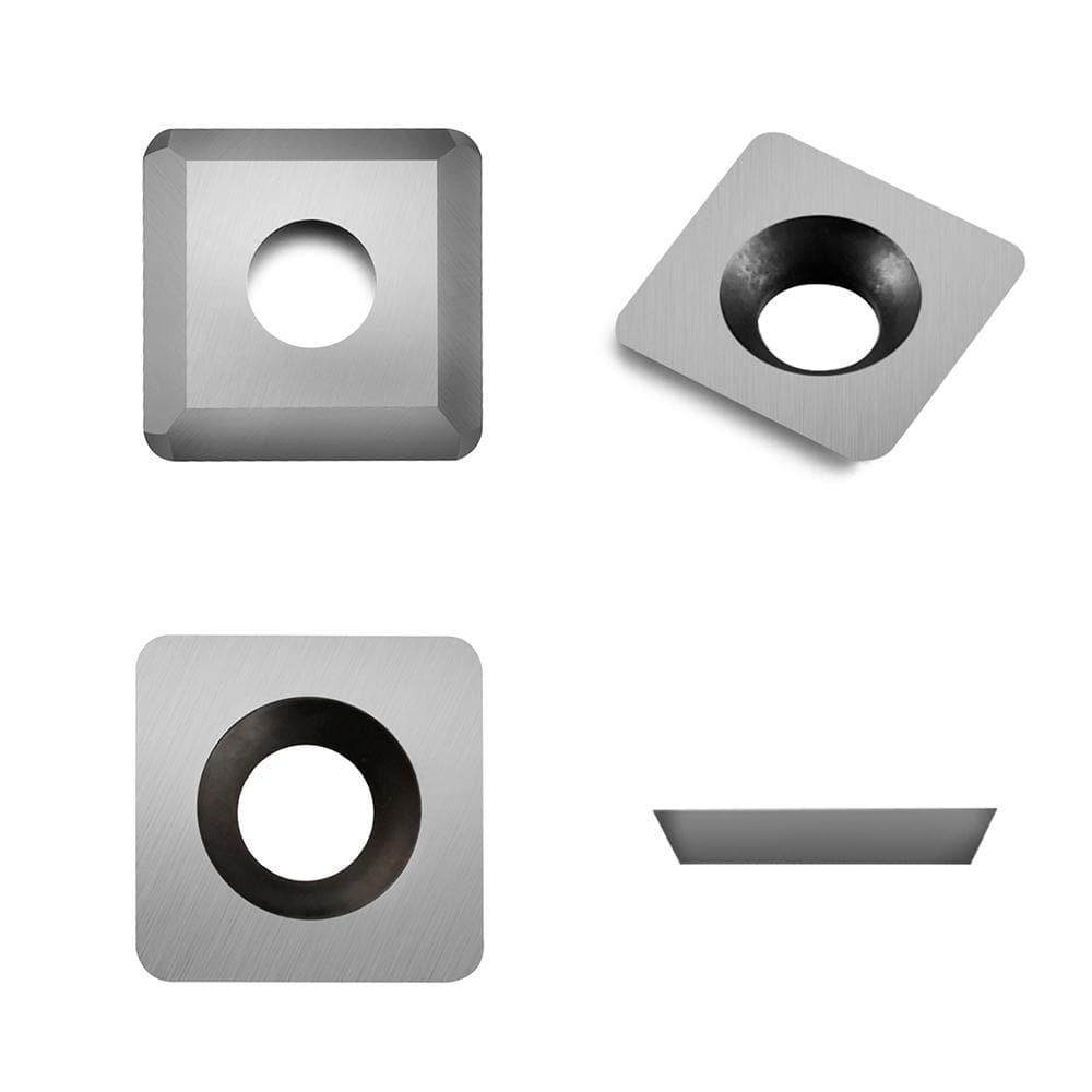 Woodturning Carbide Insert Cutter 10.5x10.5x2.0mm-35°-4R1 Square Shape - FindBuyTool