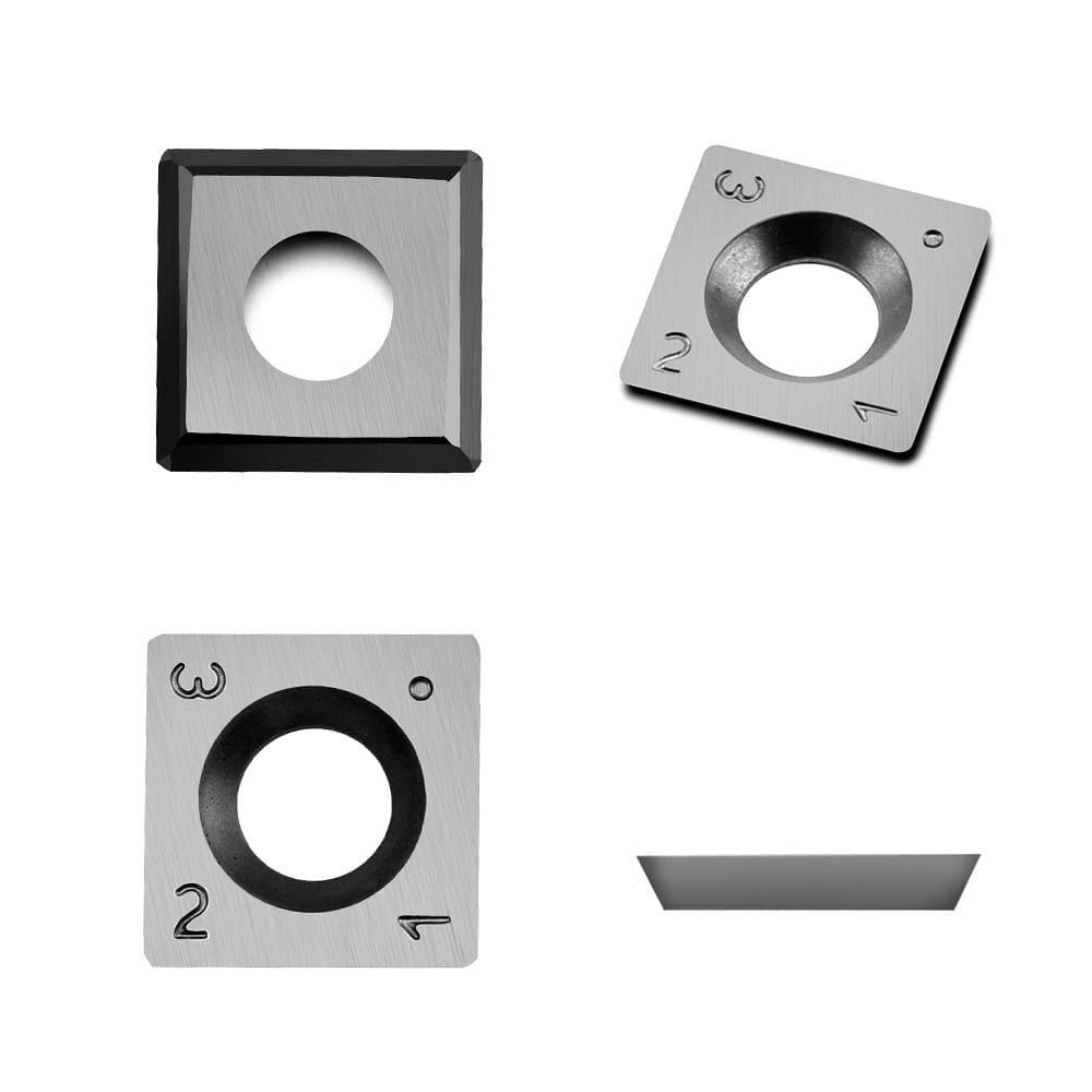 Carbide Indexable Insert for Grizzly Spiral Planer 14x14x2.0mm-Radius Corner - FindBuyTool