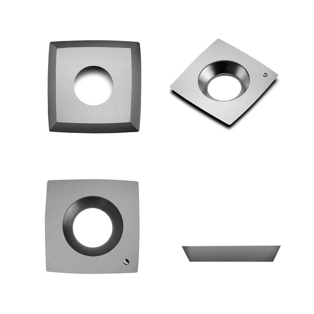 Carbide Insert Knife 15x15x2.5mm-30°-R100-4R0.5 for Helical Cutterhead, 4 Edges - FindBuyTool