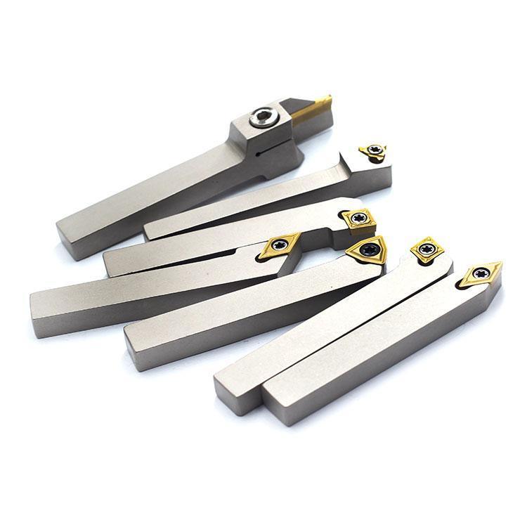 Indexable Lathe Tool Set for Turning, Parting, Grooving& Threading, 1/4Inch Shank, 7Pcs - FindBuyTool