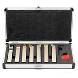 Indexable Lathe Tool Set for Turning, Parting, Grooving& Threading, 5/8Inch Shank, 7Pcs