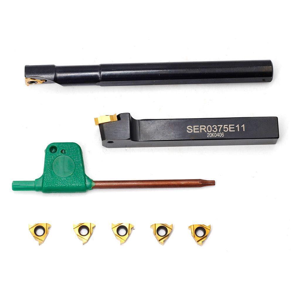 External&Internal Indexable Threading Tool Set, 3/8Inch Shank, 2Pcs - FindBuyTool