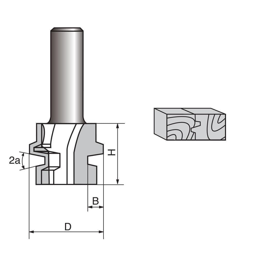 Lock Miter Router Bit - FindBuyTool