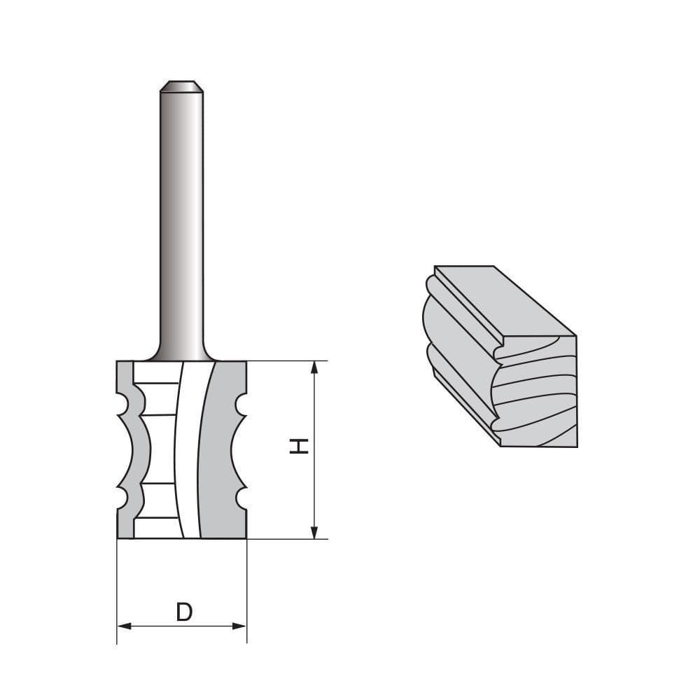 Multi-Beading Edging Router bit - FindBuyTool