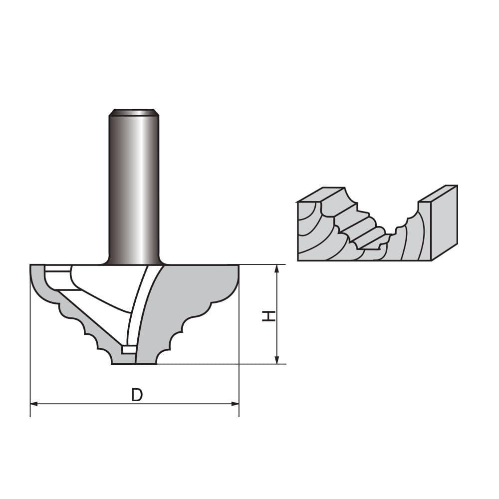 Multi-Layer Molding Router bit - FindBuyTool