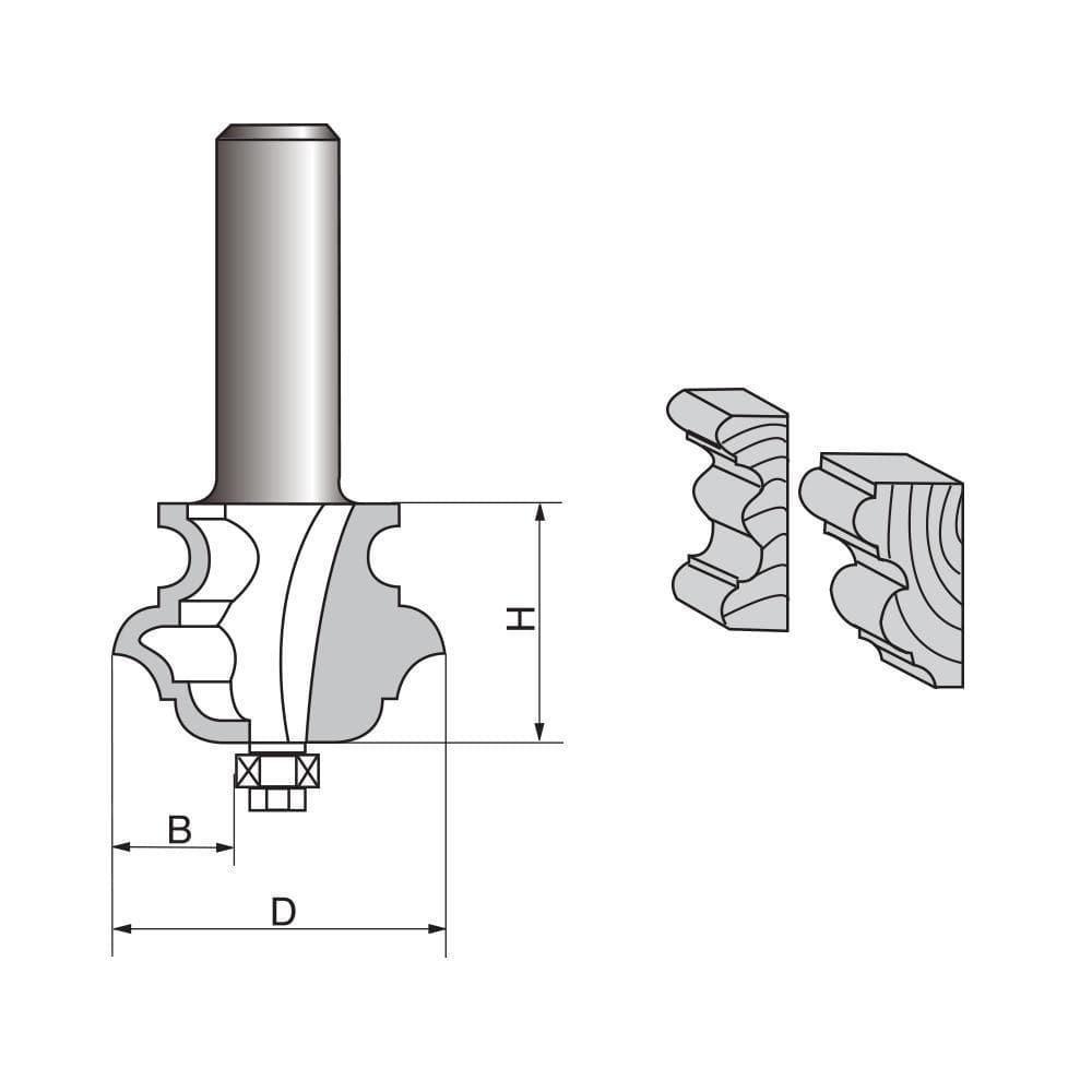Multi-Profile molding Router bit - FindBuyTool