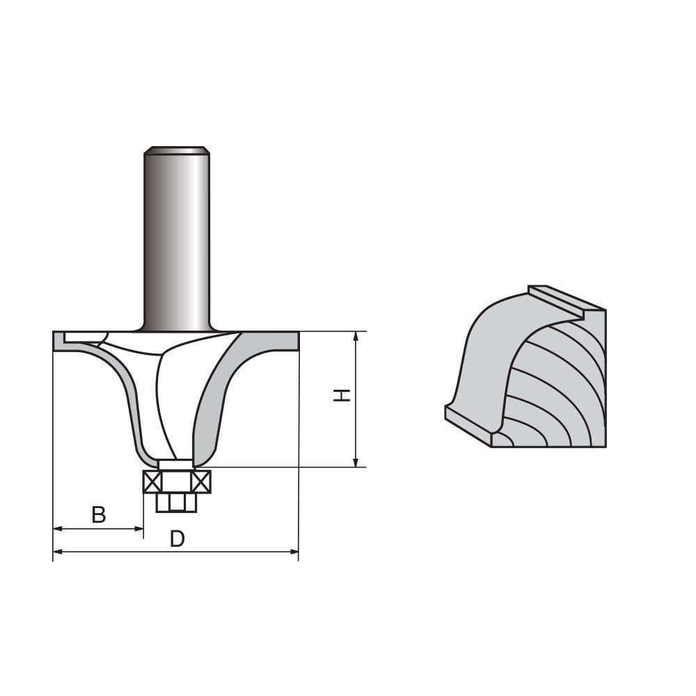 Ogee Bowl Router bit - FindBuyTool