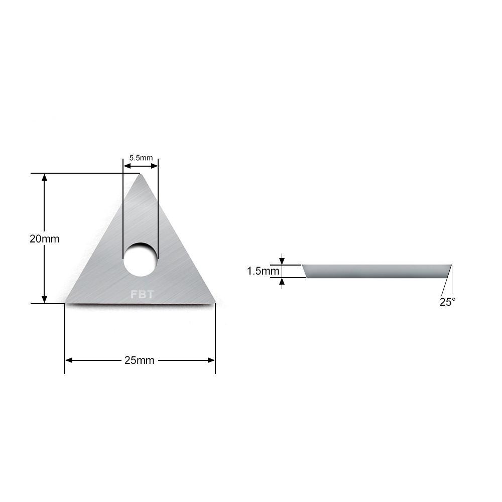 Tungsten Carbide Scraper Blade, Triangular Shape - FindBuyTool