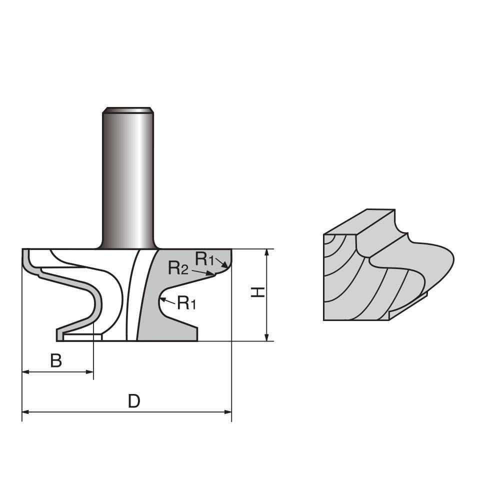 Palace Pattern Router Bit-1005 - FindBuyTool