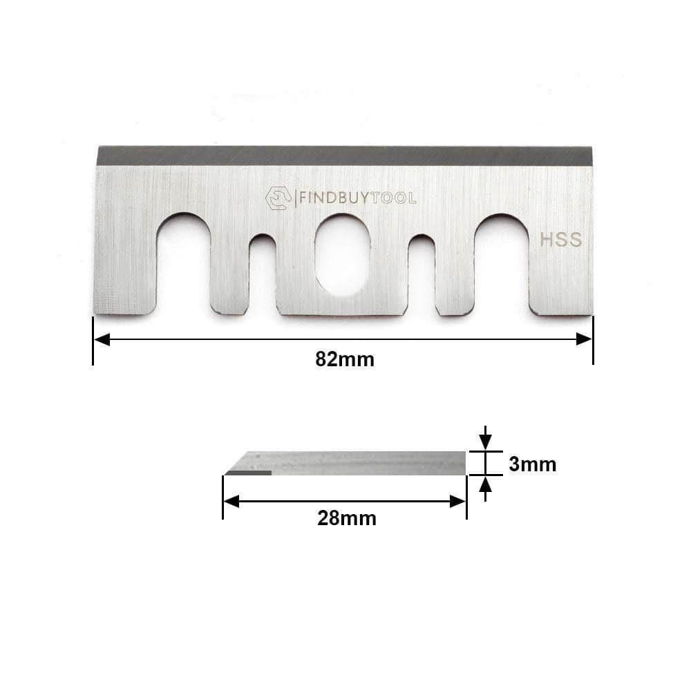 Planer Blades for Hitachi 82mm (3-1/4Inch) Planer HSS, Set of 2 - FindBuyTool