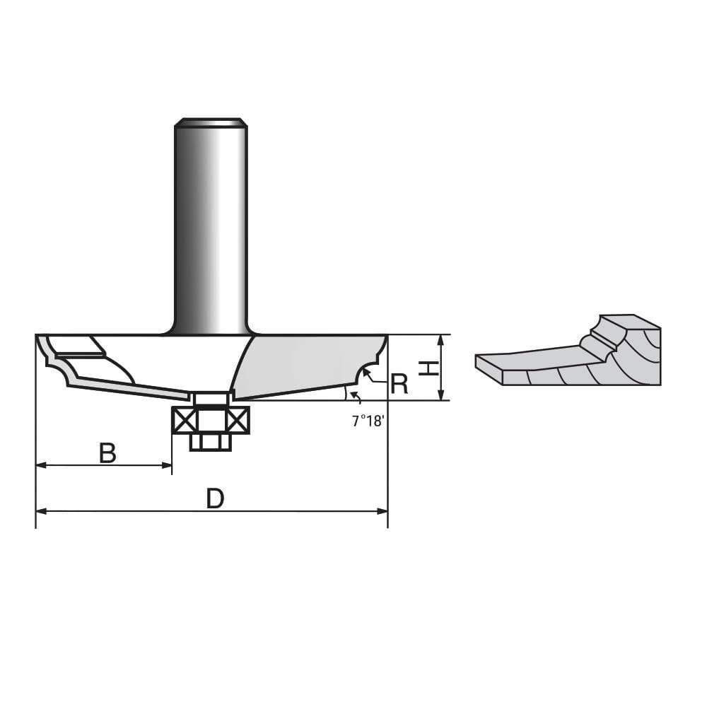 Raised Panel Router Bit-1212 - FindBuyTool