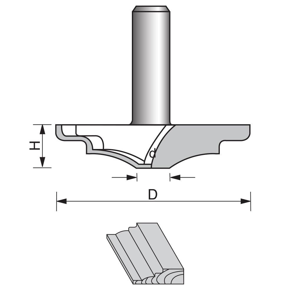 Raised Panel Router Bit-1904A - FindBuyTool