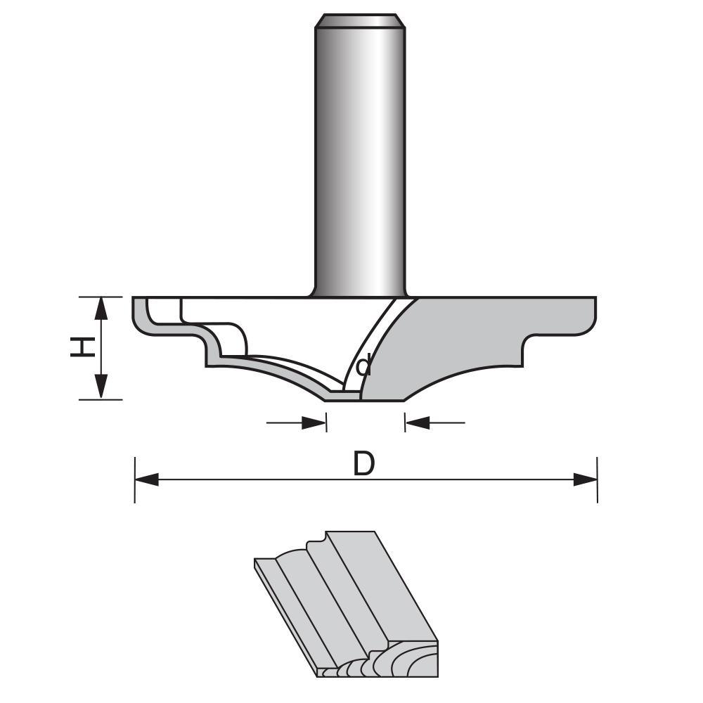 Raised Panel Router Bit-1904A - FindBuyTool