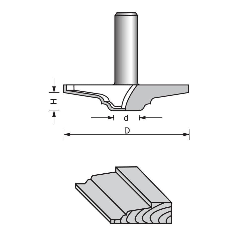 Raised Panel Router Bit-1906 - FindBuyTool