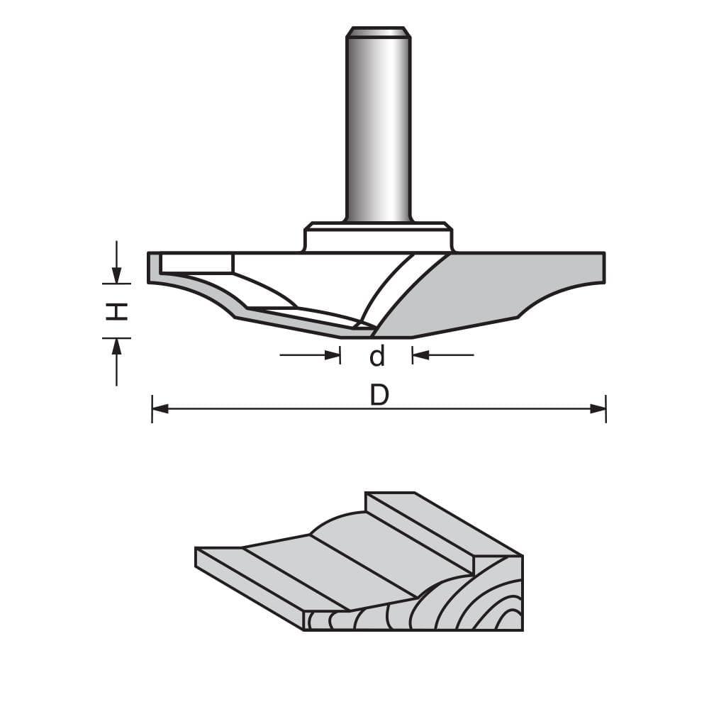 Raised Panel Router Bit-1916 - FindBuyTool