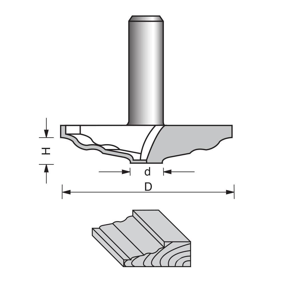 Raised Panel Router Bit-1917 - FindBuyTool