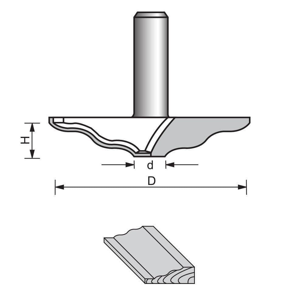 Raised Panel Router Bit-1925 - FindBuyTool
