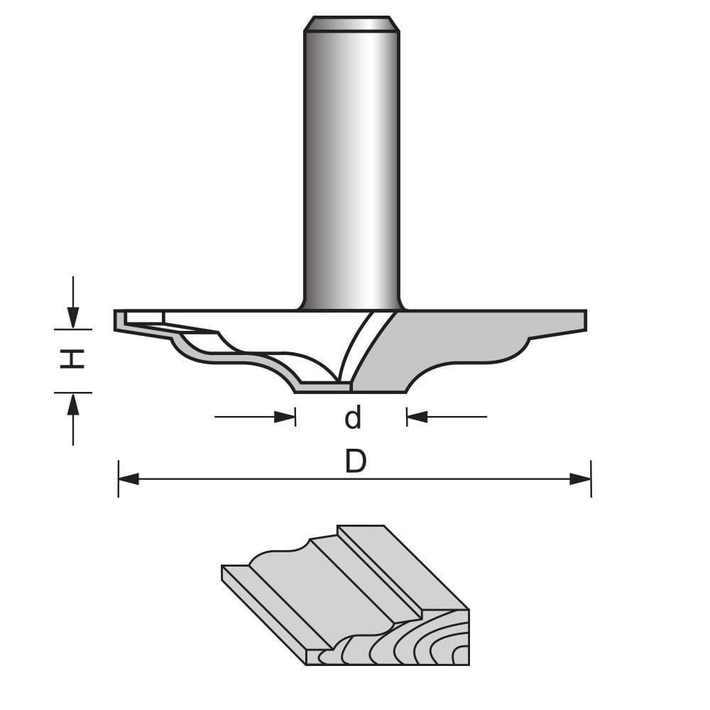 Raised Panel Router Bit-1936 - FindBuyTool