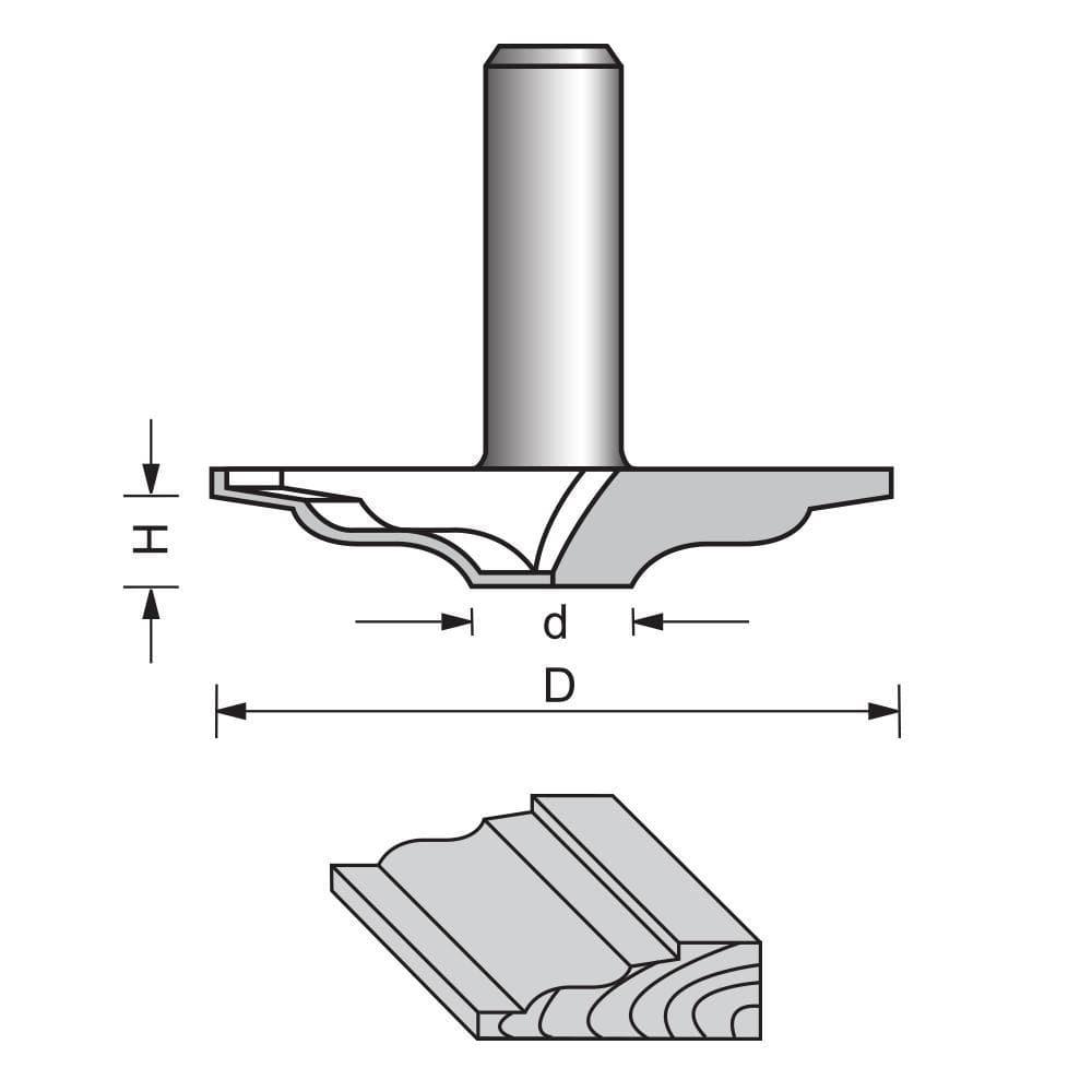 Raised Panel Router Bit-1936A - FindBuyTool