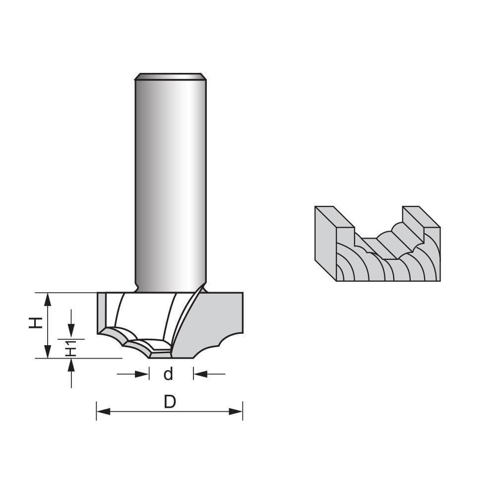 Raised Panel Router Bit-1972 - FindBuyTool