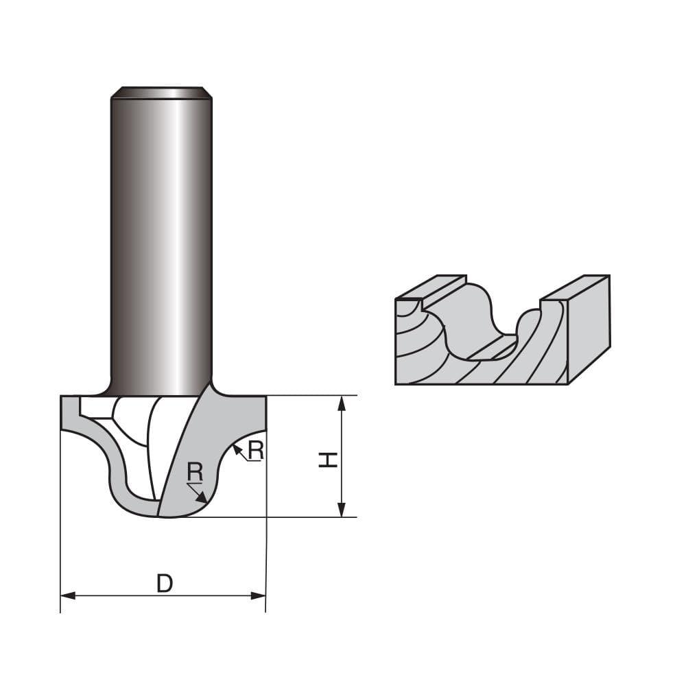 Roman Ogee Router bit - FindBuyTool