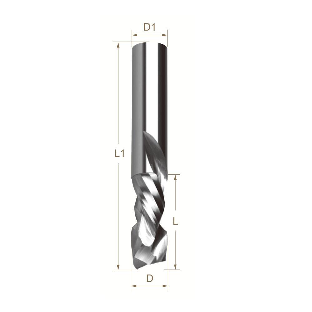 Solid Carbide Compression Spiral CNC Router Bit - FindBuyTool