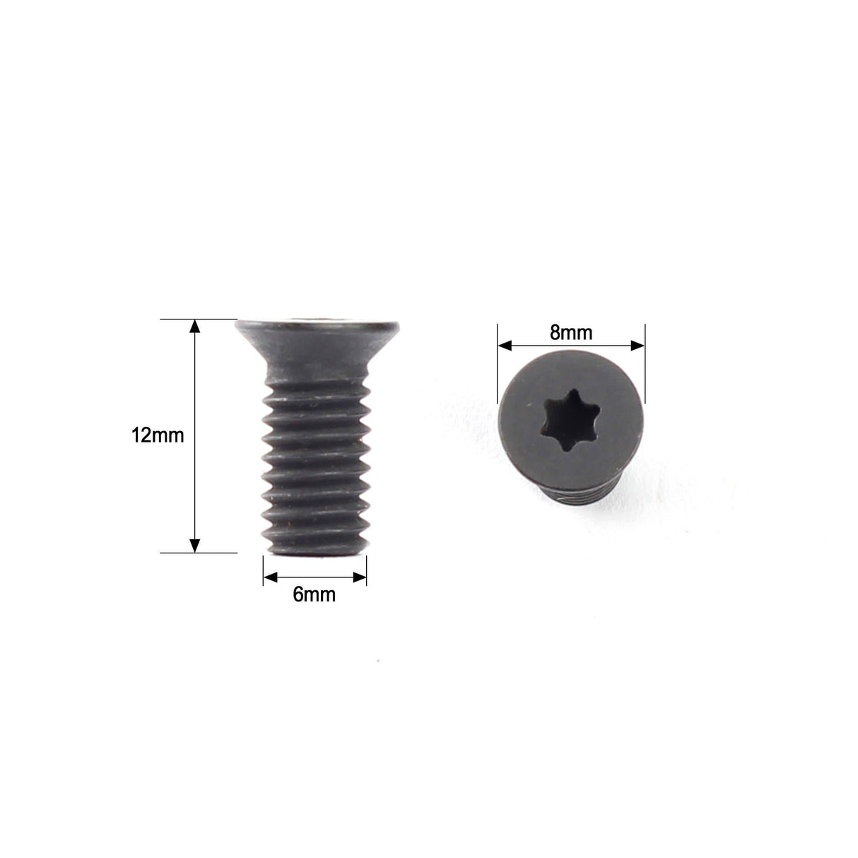 Torx Flat Head Screw M6 x 12 - FindBuyTool