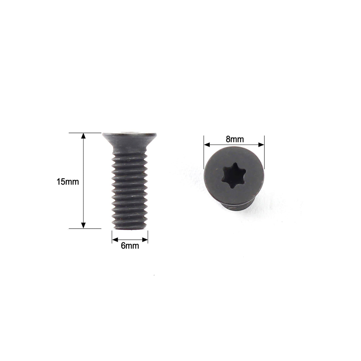 Torx Flat Head Screw M6 x 15 - FindBuyTool